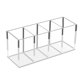 thumbnail image 1 of 4 Slots Acrylic Pen Holder,Clear Pencil Holder for Desk,Acrylic Desk Accessories Organizer,Pencil Stationery Organizer,Clear Pen Cups, Makeup Brushes Storage, 1 of 5
