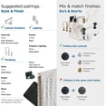 thumbnail image 4 of BH36061CMB  Matte Black Single Post Toilet Paper Holder 7-1/16 in Length Glacio  Wall Mount Bathroom Hardware, 4 of 6