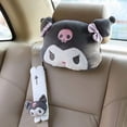 thumbnail image 1 of Cute Car Pillow Baby Car Headrest Neck Pillow Cartoon Black Devil Plush Car Seat Cushion Kids Headrest Car Accessor, 1 of 4