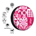 thumbnail image 5 of Multi-Size Car Tire Dust Cover Sunscreen, Corrosion, Dust And Water Keep Spare Tires Clean Hotpink Geometric Patterns_1 17 Inch, 5 of 8
