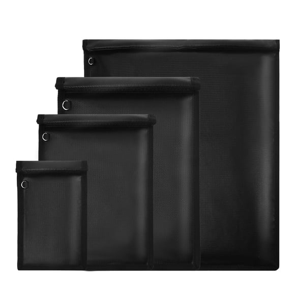 Juego de bolsas Faraday EXLIFBAG, impermeables y resistentes al fuego, paquete de 4
