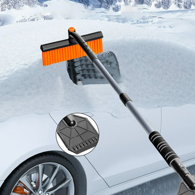 Car Accessories Clearance Shengxiny 39in Ice Scraper and Extendable Snow Brush, Detachable Snow Scraper with Foam Grip Pivoting PVC Brush Head for Car
