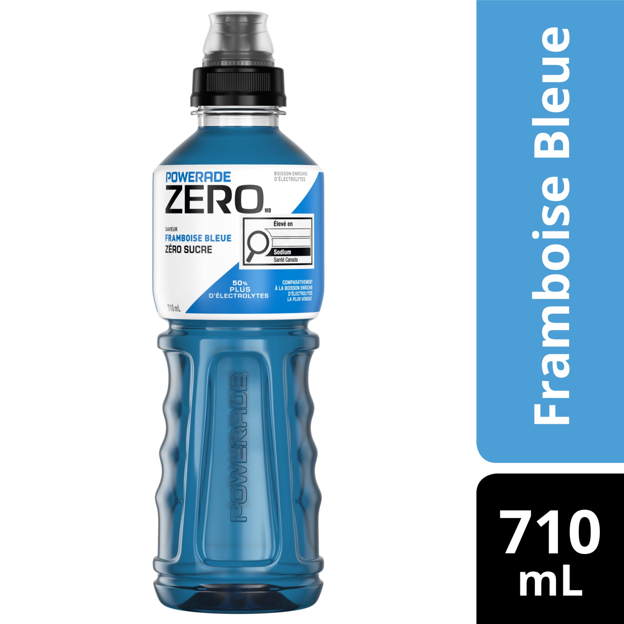 Powerade Zero Framboise bleue Bouteille, 710 mL 710 ml