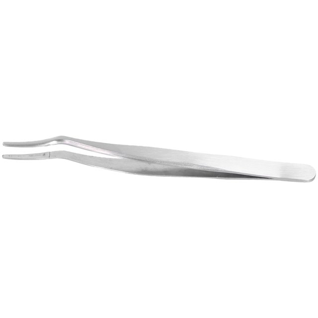 Peahefy Eyelash Extension Tweezers,Eyelash Applicator Tool,Eyelashes False Lash Application Curved Stainless Steel Eyelash Extension Auxiliary Clip