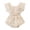 Beige, variant on Gunia Baby Girl Outfit Boho Lace Dress Ruffle First Birthday Photoshoot Jumpsuit Bodysuit Girl Romper Clothes Sets 0-18 Months