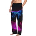 thumbnail image 6 of Sikiie Futuristic Purple Panther A、 Mens Pajama Pants Sleep & Lounge Pants, PJ Bottoms With elastic waistb and Pockets Medium, 6 of 6