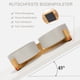 thumbnail image 3 of Cuenco de cerámica para perros y gatos con soporte de madera, juego de agua y comida ponderada esmaltada antideslizante para gatos y perros pequeños, 3 of 5