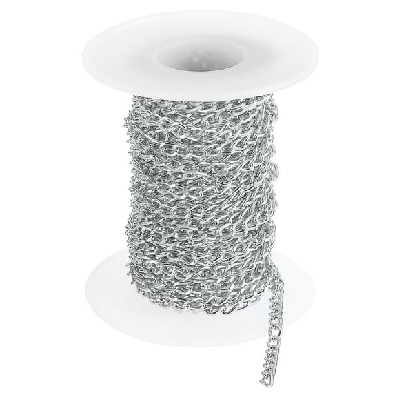 Uxcell 16.4 Feet Aluminum Oval Link Chain, 5.5x3.5x1mm, Silver