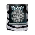 thumbnail image 6 of Westworld Round Modern Grey Blanket Featuring The Maze Symbol Fleece Throw , 48", 6 of 6