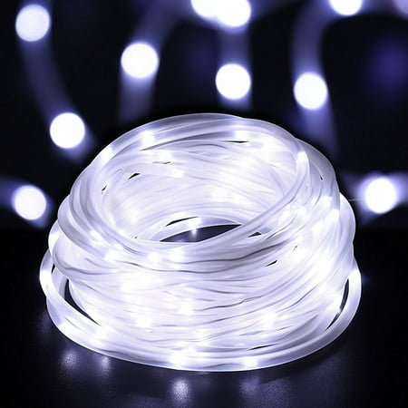 qedertek christmas solar rope lights 33ft 100 led string qedertek christmas solar rope lights 33ft 100 led string