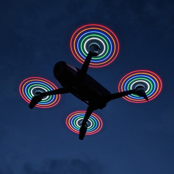 Inteprter 1 par de hélices de modelo de avión con Flash LED de repuesto para Parrot Bebop 2 Accesorios Accesorios para aéreos