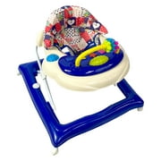 AmorosO Baby Musical Tray with 6 Pieces Stop Pads Blue Convertible Walker for Girls & Boys