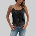 thumbnail image 2 of vigerkar Women Summer Tank Tops Casual V Neck Strappy Loose Beach Sleeveless Shirts Blouses (Black, XS), 2 of 5
