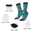 thumbnail image 5 of Honeii Dachshund Dog Print Adult Socks,Crew Socks,Casual Calf Socks,Daily Wear Socks for Men & Women, Perfect for Sports, Casual and Everyday Use, 5 of 6