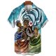 thumbnail image 3 of Camisas de verano para hombre, estampado 3D de Umbanda, ropa de hombre de alta calidad, sudadera informal, camisa hawaiana, camisas y blusas de manga corta, 3 of 5