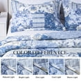 thumbnail image 6 of Kasentex Vintage Blue Patchwork Floral Quilt Set - All Season Bedding, 6 of 7