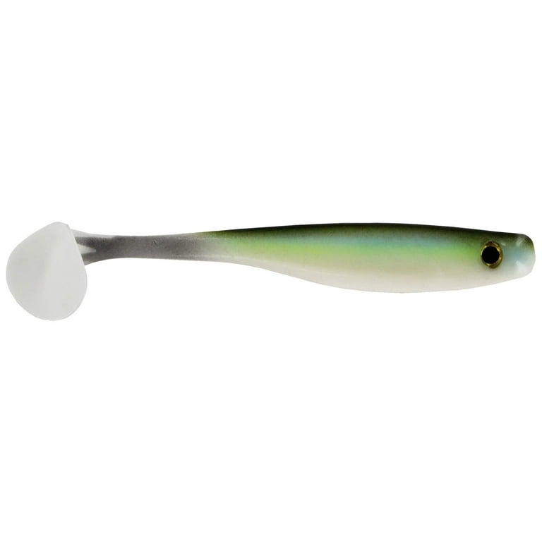 Big Bite Baits Suicide Shad 7 inch Soft Paddle Tail Swimbait (SS Green)