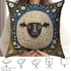 thumbnail image 5 of Funda de almohada decorativa con estampado de cordero y oveja | Funda de cojín de poliéster suave de 45 x 45 cm con cremallera oculta para sofá, cama y decoración del hogar, 5 of 6