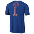 thumbnail image 3 of Men's Royal Florida Gators Greatest Dad Logo Tri-Blend T-Shirt, 3 of 3