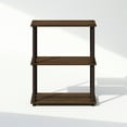 thumbnail image 4 of Furinno Turn-N-Tube 3-Tier Multipurpose Compact Display Rack, Shelving Unit, Bookcase, Walnut/Brown, 4 of 6