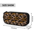 thumbnail image 3 of Uemuo Leopard Print Printed Pencil Pen Case, Portable Pencil Pouch with Zipper, Compact Stationery Bag Makeup Bag, Pencil Bag for Home Office, 3 of 9