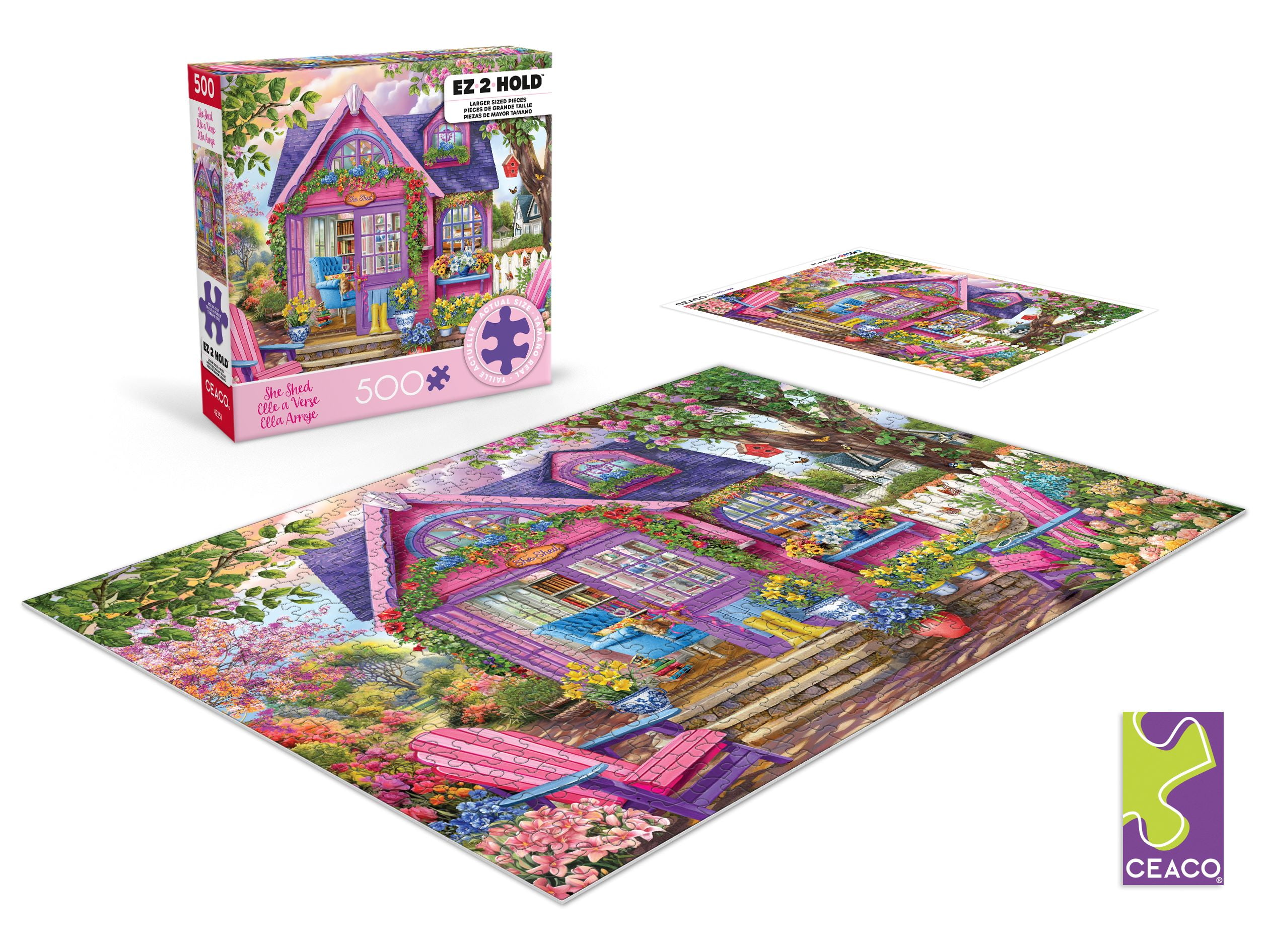 Ceaco She Shed (Chris Bigelow) 500 Piece Interlocking Jigsaw Puzzle