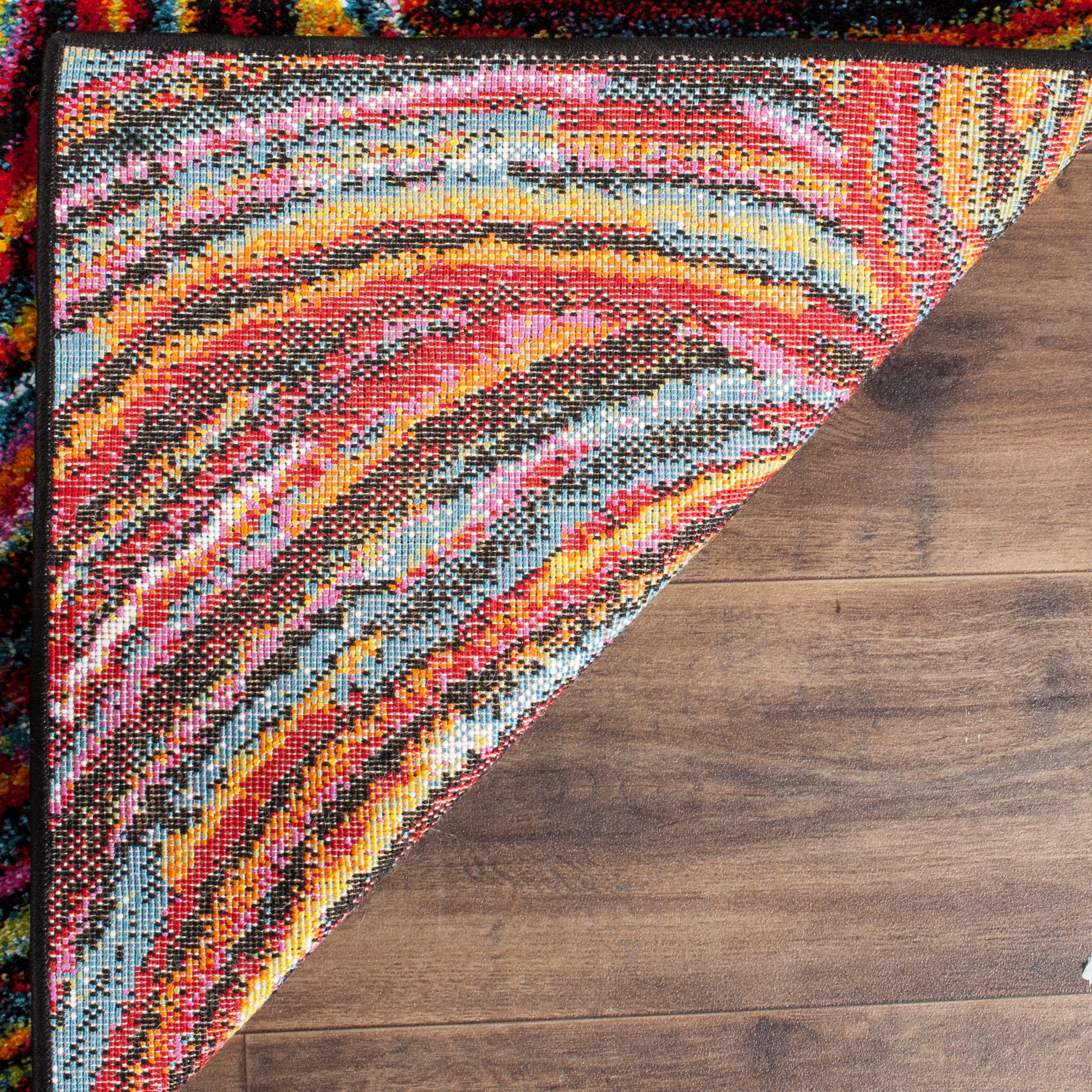 SAFAVIEH Aruba Georiana Geometric Floral Runner Rug, Multi, 2'3" x 8'