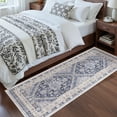 thumbnail image 3 of Roxstand 2'x6' Washable Runner Rug for Hallway Entrance Bedroom Entryway, Vintage Oriental Non Slip Stain Resistant Kitchen Rugs, Blue, 3 of 10