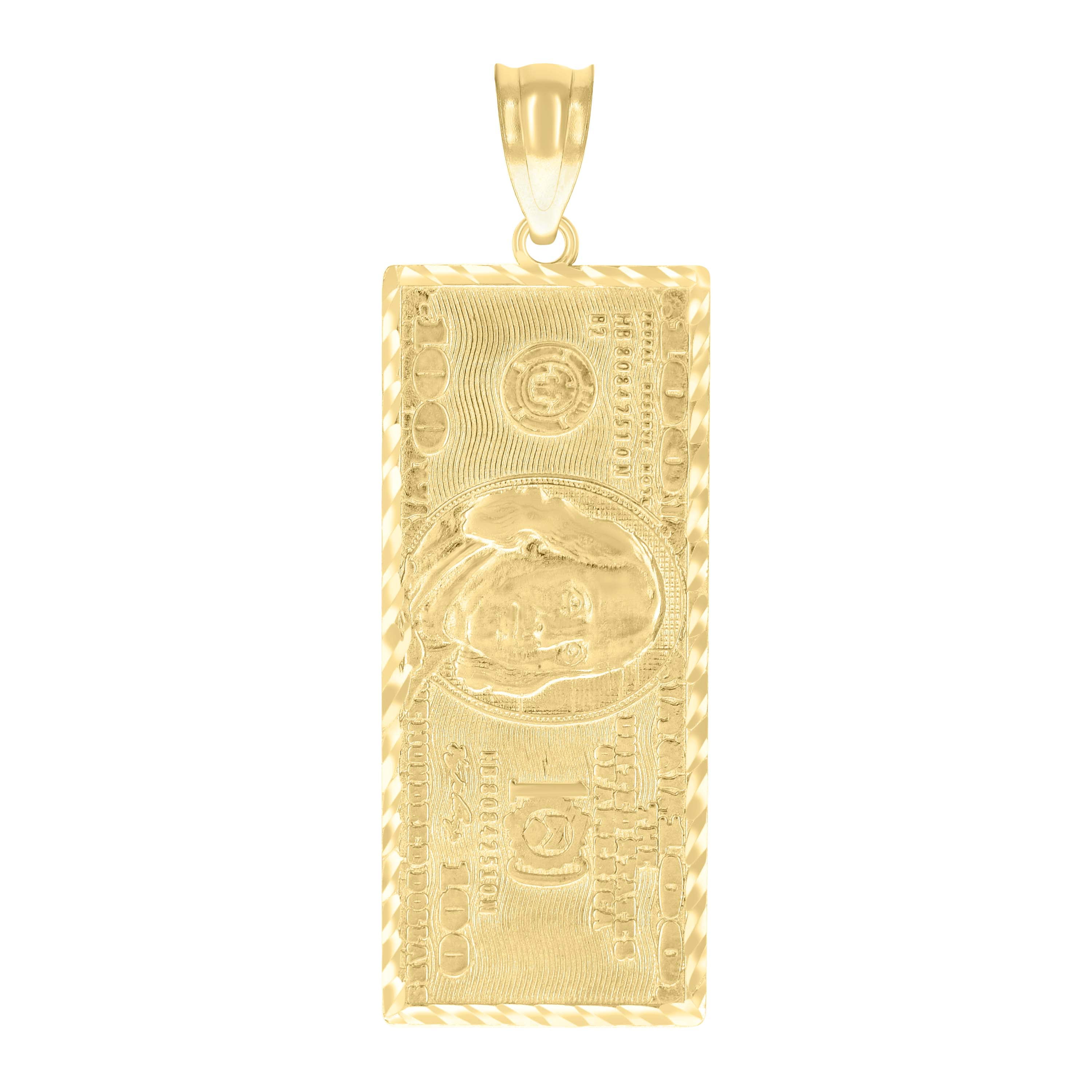 10kt Real Yellow Gold Mens Last Supper Religious Charm Pendant 