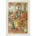 thumbnail image 2 of Walter Crane 11x14 Gold Ornate Wood Frame and Double Matted Museum Art Print Titled - Philemon and Baucis (1893), 2 of 4