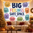 thumbnail image 3 of Motivational Speech Bubble Typography on White Background Inspirational Illustration for Mental Health Lovers Mindfulness Wall Art Housewarming Gift Tapestry Wall Hanging for Bedroom and Dorm, 3 of 7