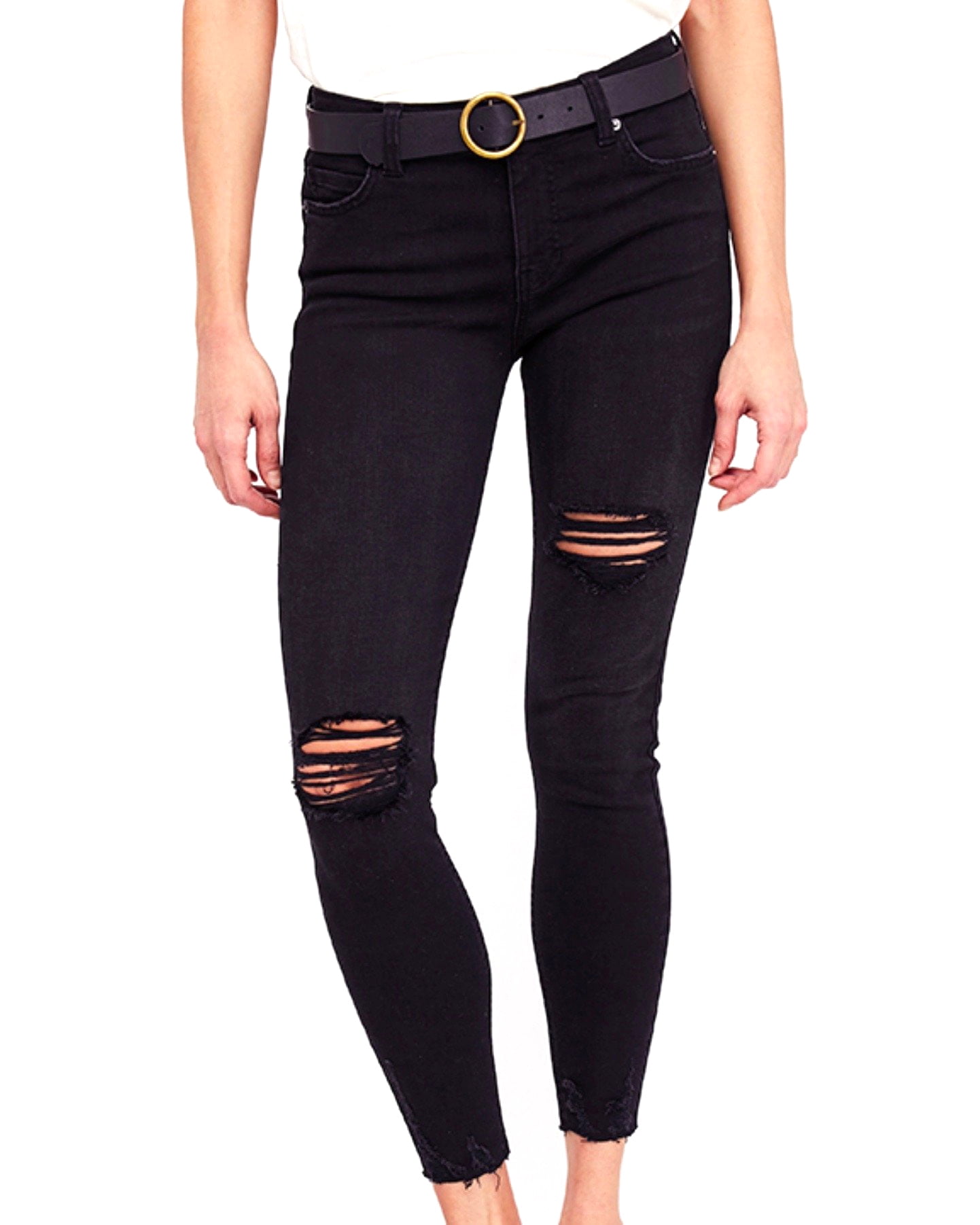 free people ripped high waist skinny jeans