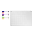 thumbnail image 1 of Tableau Magnétique en Acrylique pour Réfrigérateur Réutilisable Planificateur Magnétique Tableau Blanc pour Entraînement Réfrigérateur Inclut 6 Marqueurs avec Tableau de Calendrier 6ml, 1 of 8