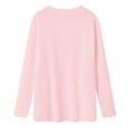 thumbnail image 5 of Shirts For Girls 10-12 Shirts For Teens Girls Girls Long Sleeve Shirts Kids Casual Crewneck Soft Side Slit Tunic Tops Blouse Light Pink 10-11 Years, 5 of 5