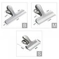 thumbnail image 3 of DABOOM Chip Clips Bag Clips Food Clips 3 Sizes, Heavy Duty Stainless Steel Clips for Bag, All-Purpose Air Tight Seal Clip Cubicle Hooks for Office School Home, 3 of 8