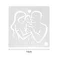 thumbnail image 5 of Walbest Mother's Day Cake Stencil Hollow Out Smooth Surface Plastic Love Pregnant DIY Fondant Template Kitchen Supply, 5 of 7