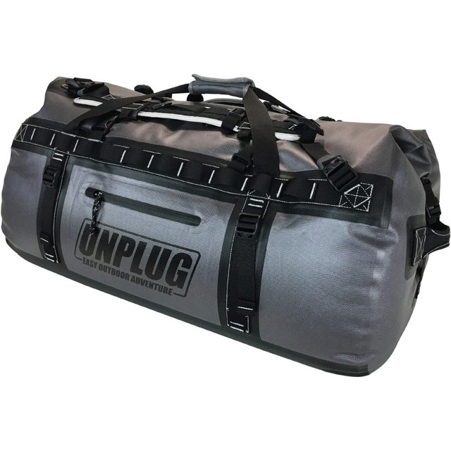 UNPLUG Ultimate Adventure Bag -1680D Heavy Duty Waterproof Travel Duffel Bags for Camping, Motorcycle Dry Bag, Waterproof Bags for Boating, Waterproof Duffle Backpack,Tactical Duffle Bag