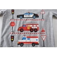 thumbnail image 4 of Little hand Toddler Boy Truck Pajamas Long SleevesCotton Sleepwear 2-Piece Gray 7T, 4 of 8
