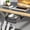 Black-Medium, variant on Invisible Storage Table Shelf Storage Box New Pull Out Storage Box Hanging Under Desk Drawer Large Capacity Undertable Drawer