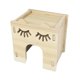 thumbnail image 2 of Casa para hámster de madera maciza, suministros de jardinería, juguete de madera, túnel de madera para hámster. estilo C, 2 of 9