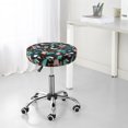 thumbnail image 6 of KLL Rottweiler Round Bar Chair Cushion Cover ,Bar Stool Protector with Elastic, Soft Washable, 6 of 6