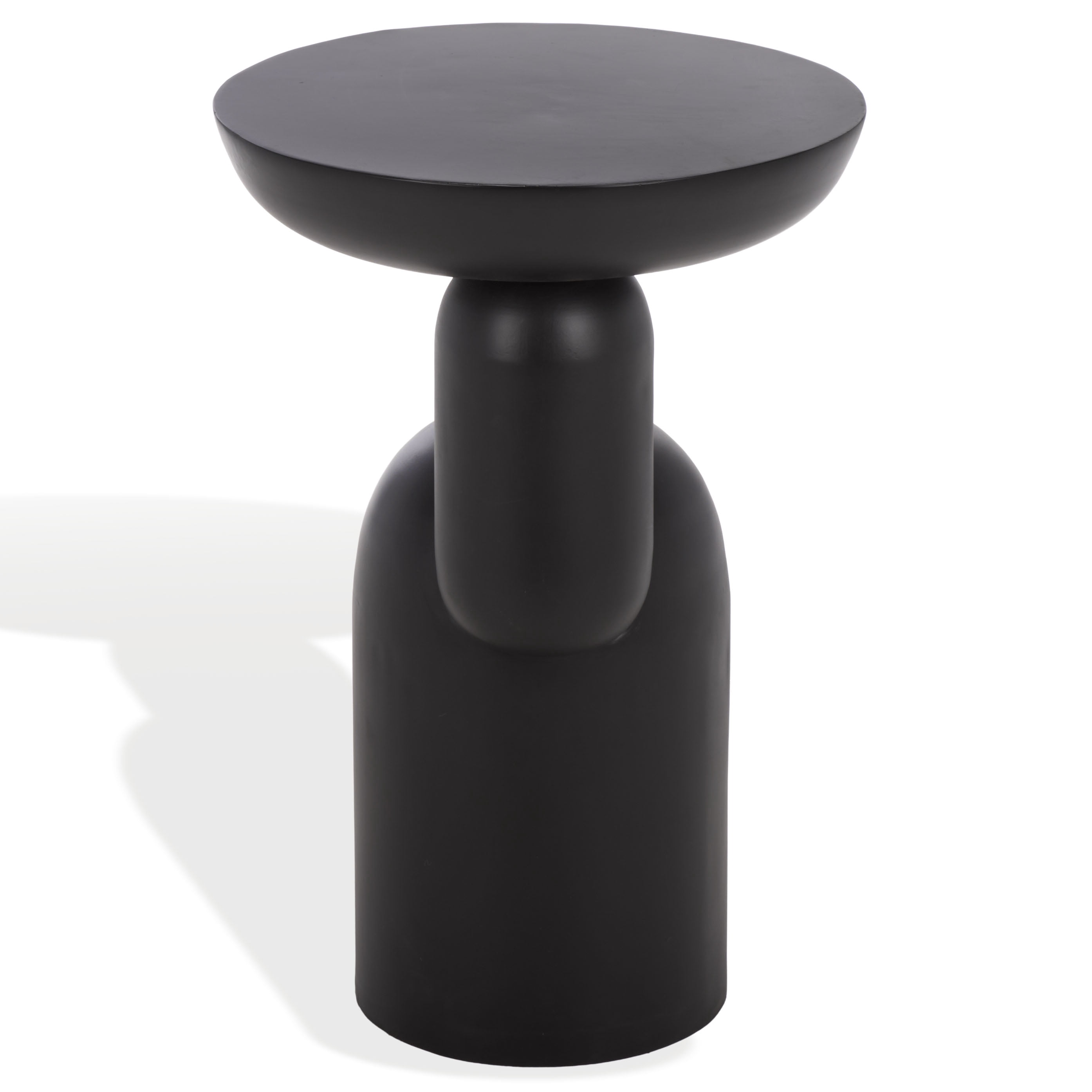 Safavieh Couture Donnastella Metal Modern End Table, Black