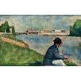 thumbnail image 3 of Seurat, Georges 14x10 Black Modern Framed Museum Art Print Titled - Study for Bathers at Asnieres, 3 of 5