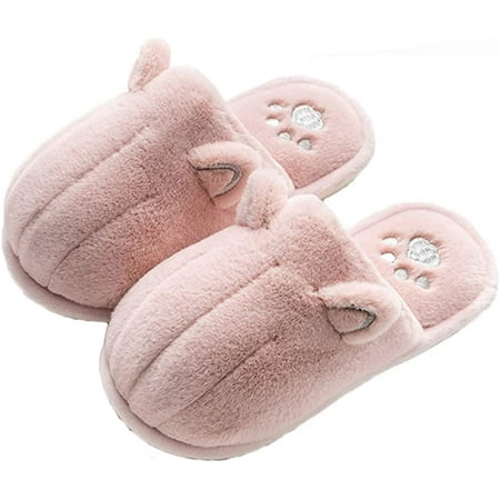 

CoCopeaunt Womens Cute Animal Warm Slippers Comfy Faux Fur Fluffy House Shoes Indoor Outdoor Bedroom Warm Memory Foam Fuzzy Slippers