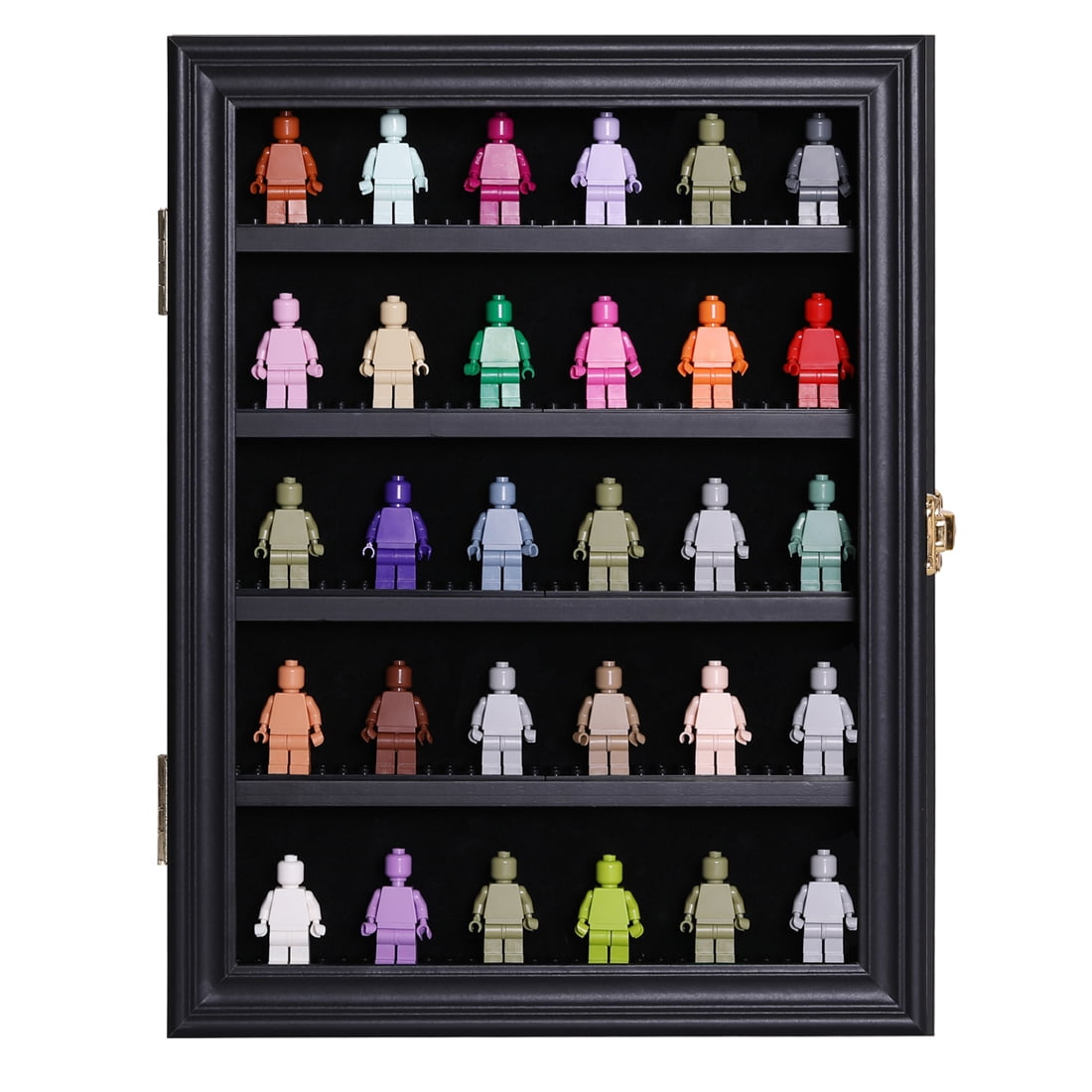 Minifigure Display Case Miniature Action Figure Shadow Box