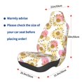thumbnail image 3 of Fuzoiu Sunflowers Print Elastic Car Seat Covers, Seat Cover Protector,Universal Fit Interior Covers for Most Cars,Washable Seat Cover Non Slip for SUV,Sedan,Van, 3 of 5