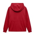 thumbnail image 7 of Horkkom Zip Up Hoodie Women Drawstring Long Sleeve Solid Color Sweatshirt Hooded Casual Crewneck Sweatshirt, S-2XL, 7 of 7