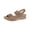 Khaki, variant on Vedolay Platform Sandals Women Women's Comfort Summer Platform Heels, Cute Slip-on Flatform Sandals,Red 7.5