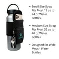 thumbnail image 2 of Gym Water Bottle Pouch -Black Medium 32-40 oz Water Bottle Holder for Running, Walking, Workout -Cell Phone Holder Caddy, Cards, Accessory Pockets - Key Holder - Handheld Sport Bottle Carrier Sleeve, 2 of 8