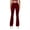 Wine, variant on successthop Flare Yoga Pants with Pockets Women Trendy Gym Long with Pockets Elastic Bottoms Solid Casual Trousers XL